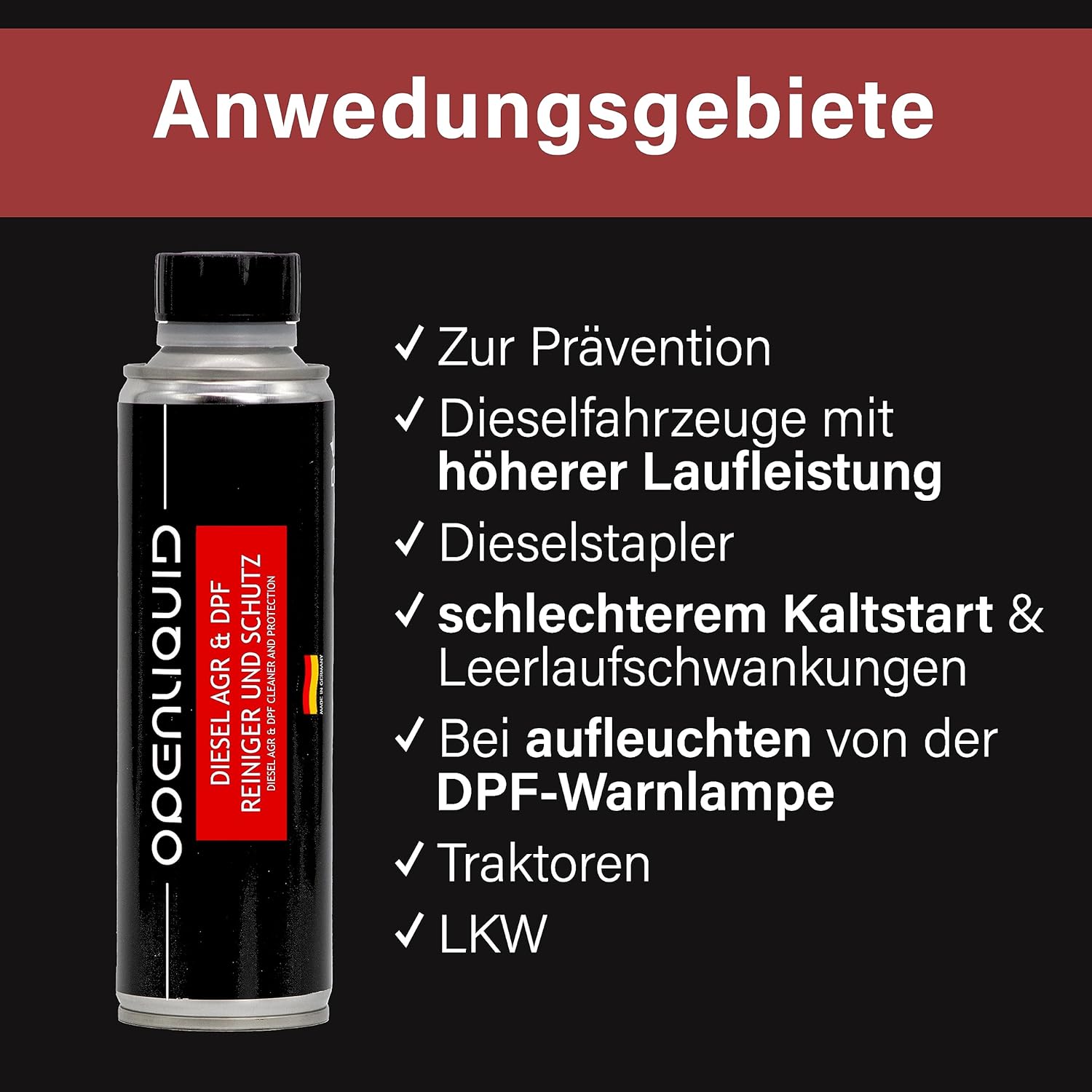Diesel AGR & DPF Reiniger & Schutz - Diesel Additiv - 300 ml