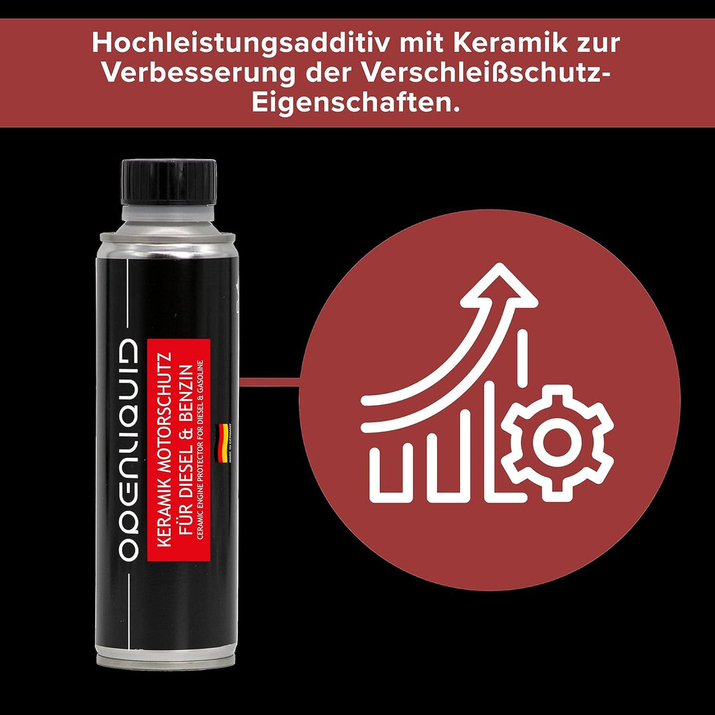 Keramik Motorschutz - Diesel & Benzin - Additiv für Auto - 300 ml