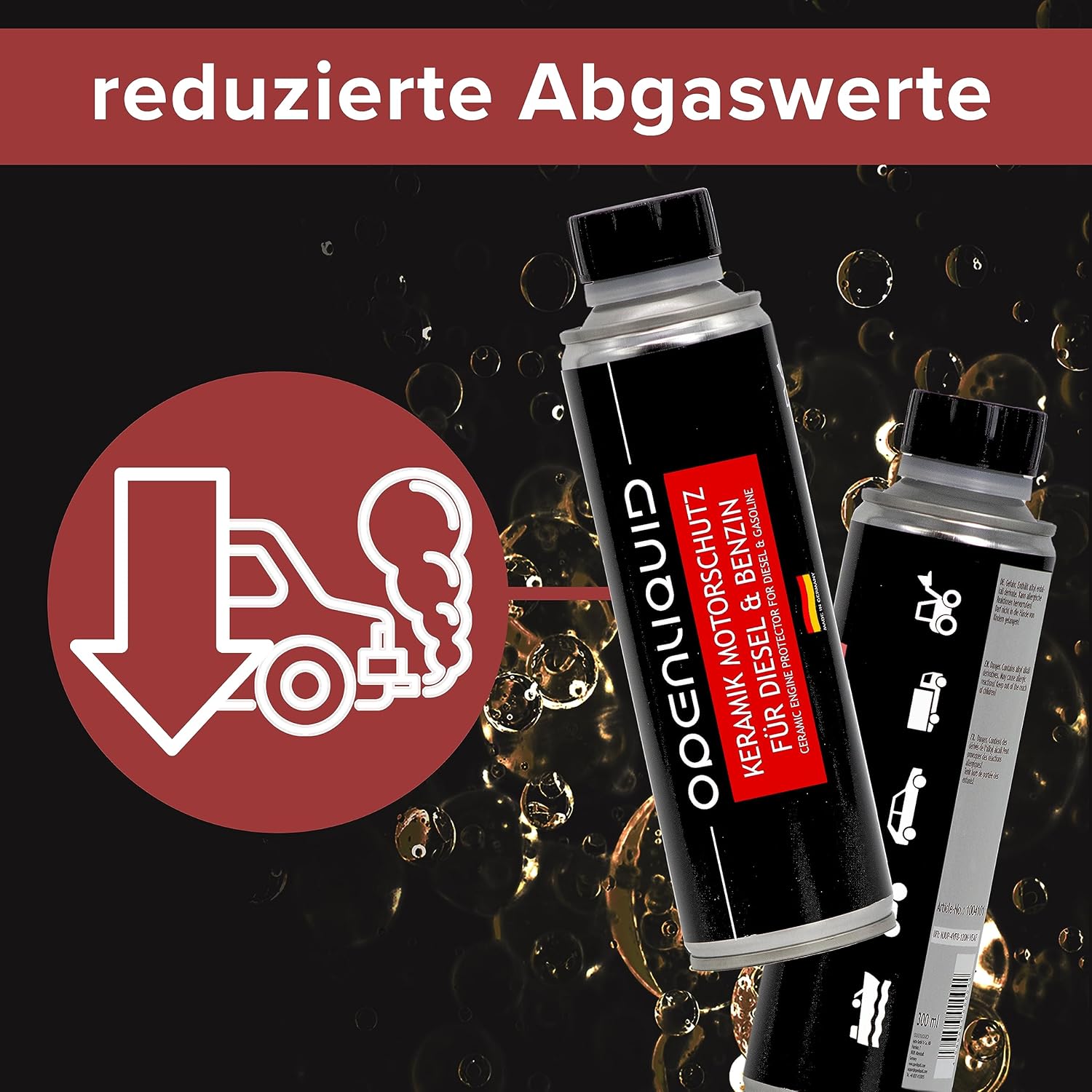 Keramik Motorschutz - Diesel & Benzin - Additiv für Auto - 300 ml