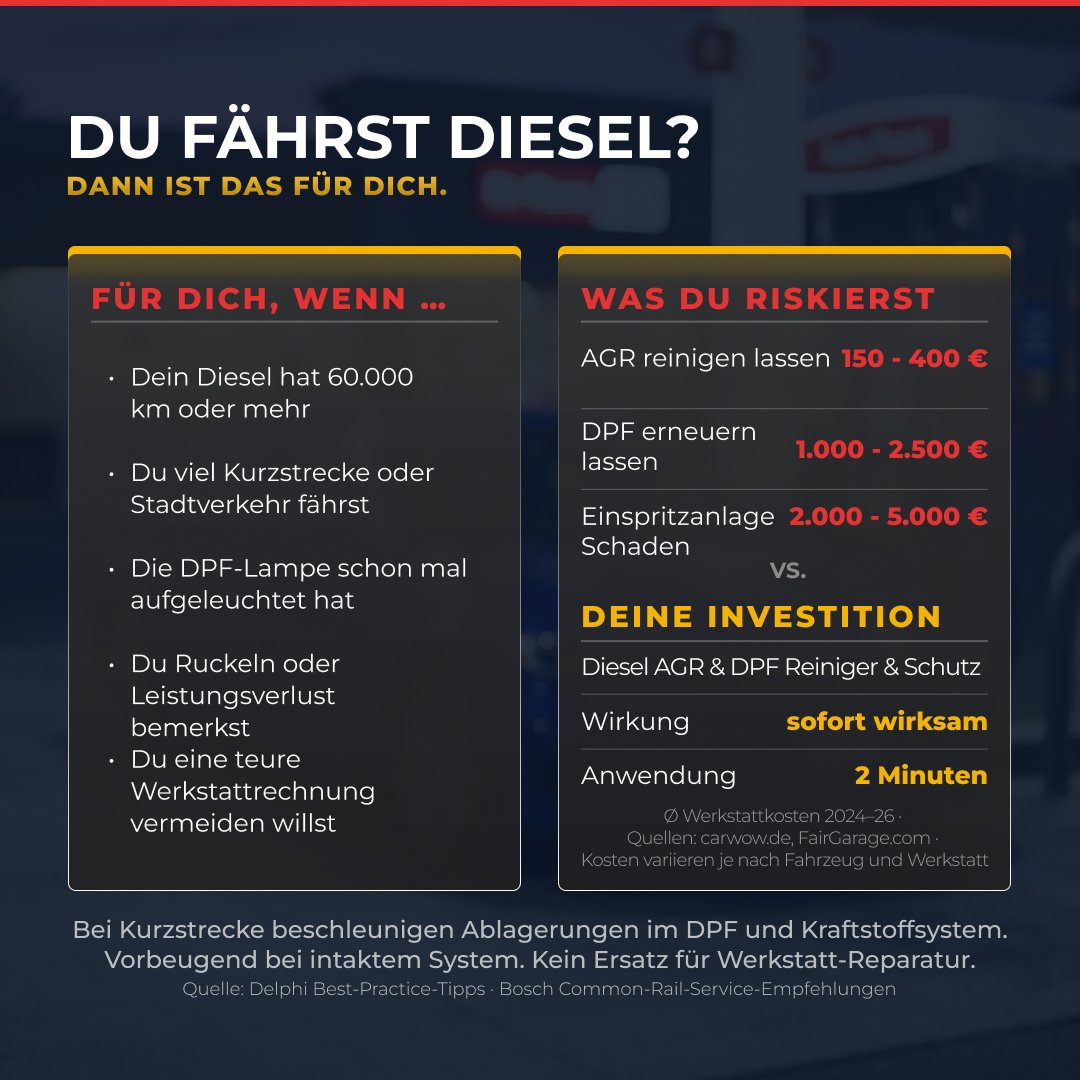 Diesel AGR & DPF Reiniger & Schutz – 300 ml – Bild 4