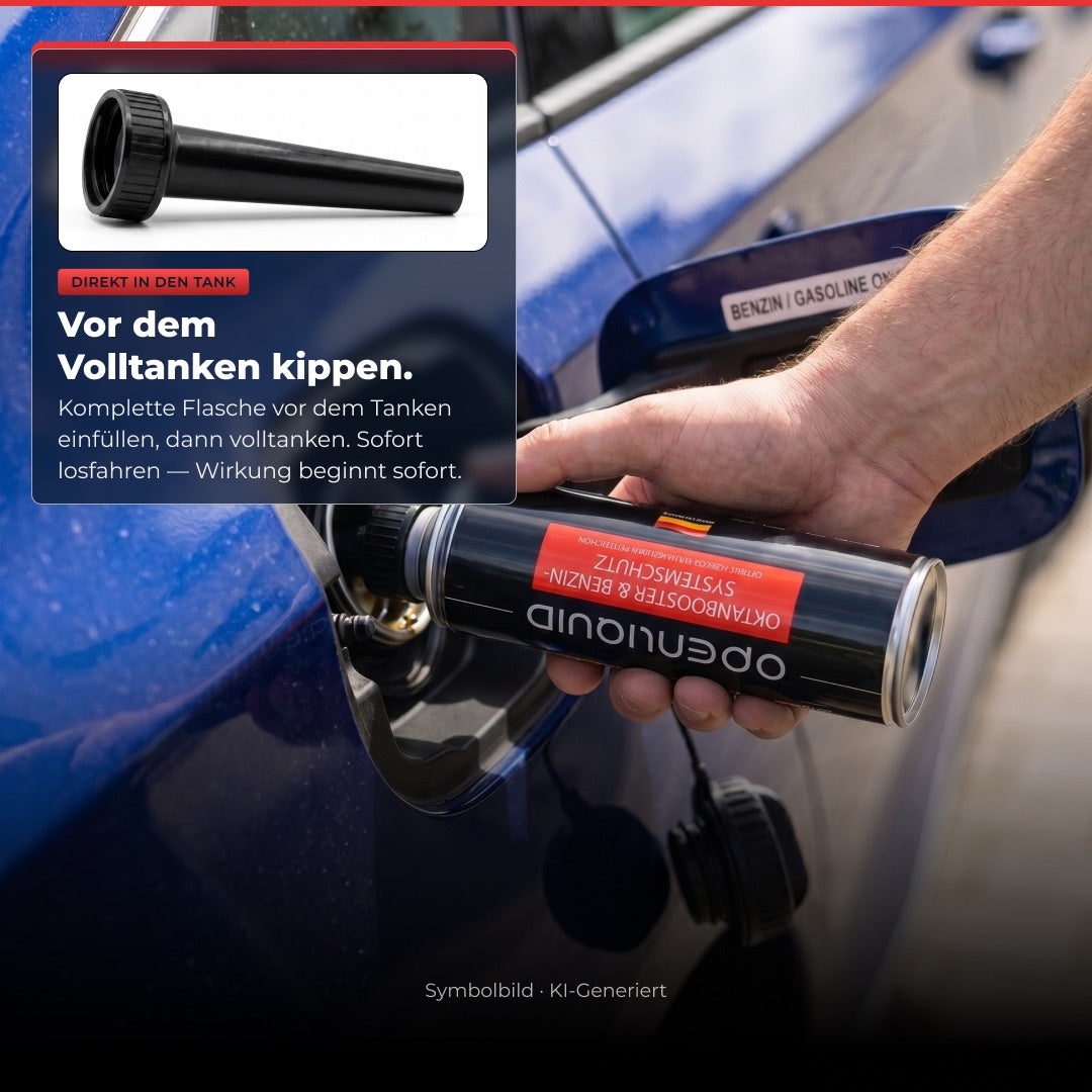 Oktanbooster & Benzin-Systemschutz – 300 ml